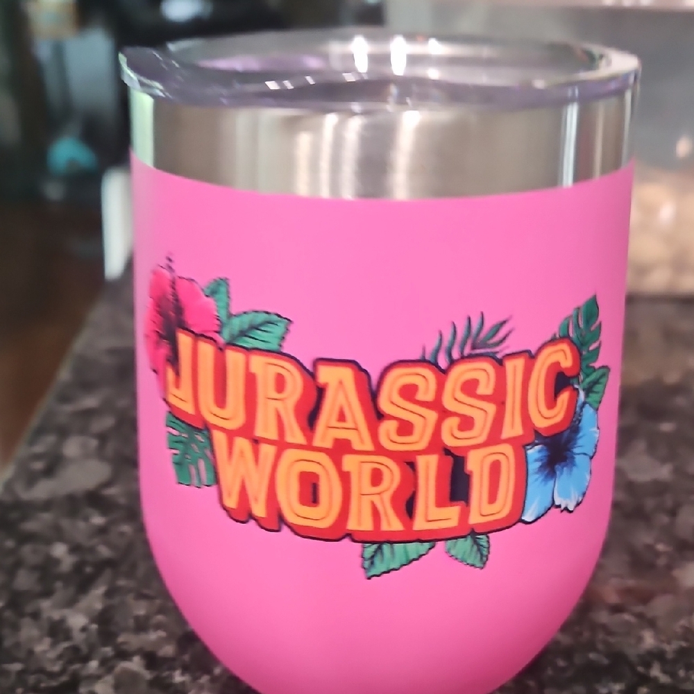 Jurassic World Pink Tumbler